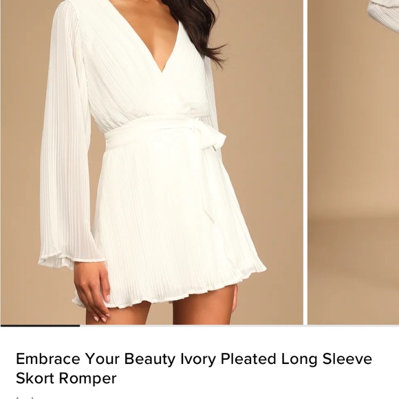 Lulus white romper size small - Picture 2 of 5